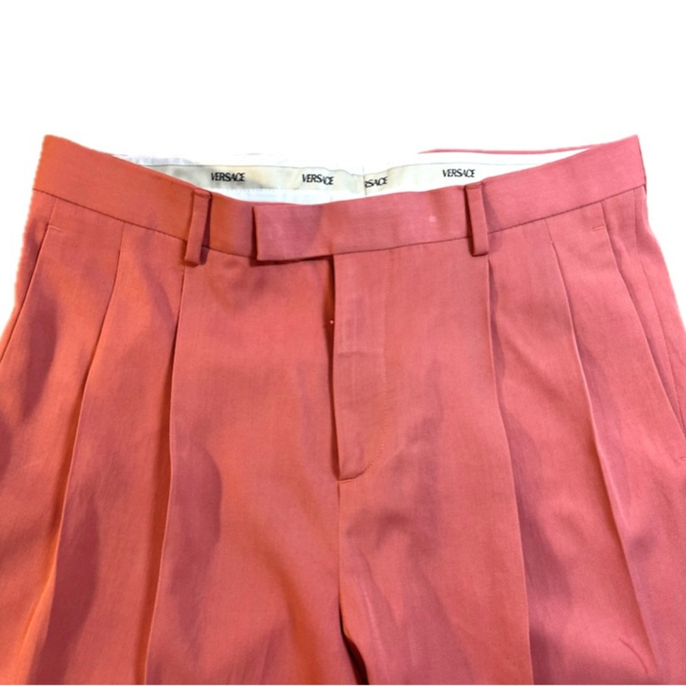 Versace Coral Pleated Trousers